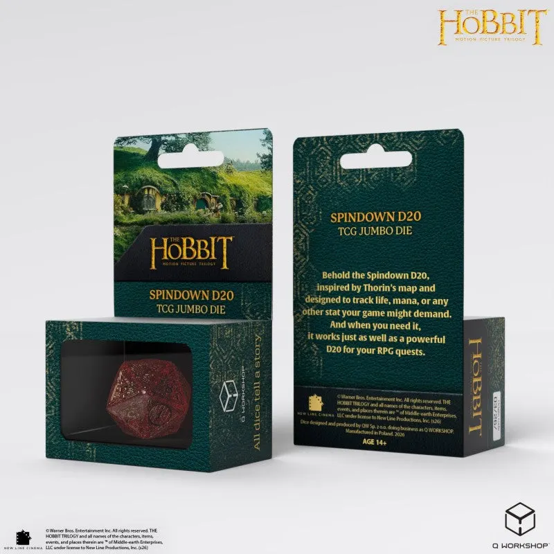 The Hobbit Spindown D20 - Ember TCG Jumbo Die (Q-Workshop)