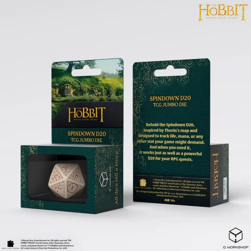 The Hobbit Spindown D20 - Terra TCG Jumbo Die (Q-Workshop)