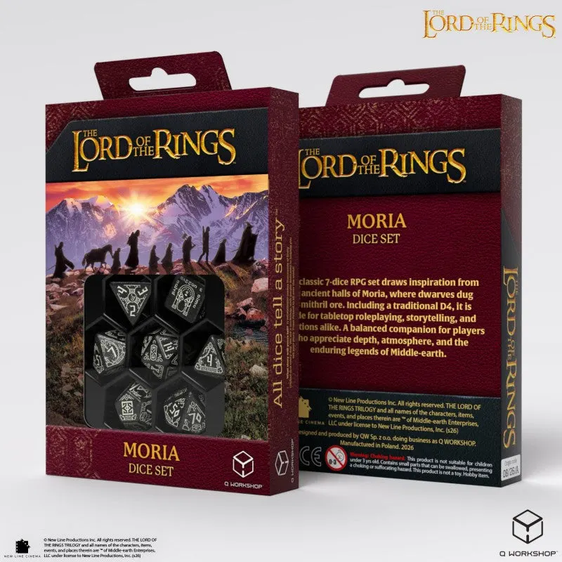 The Lord of the Rings: Moria - Glow in the dark Dice Set (Q-Workshop)