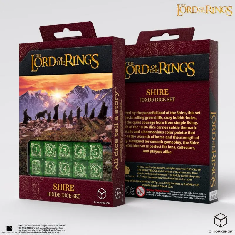 The Lord of the Rings: Shire 10xD6 Dice Set (Q-Workshop)