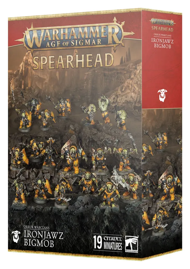 Warhammer Age of Sigmar: Orruk Warclans Ironjawz Bigmob - Spearhead