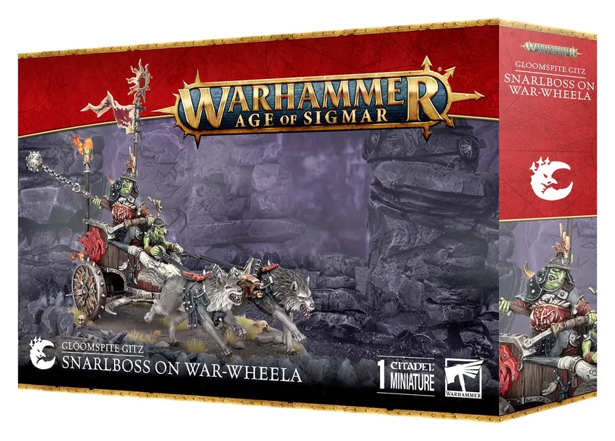 Warhammer Age of Sigmar: Gloomspite Gitz - Snarlboss on War-Wheela