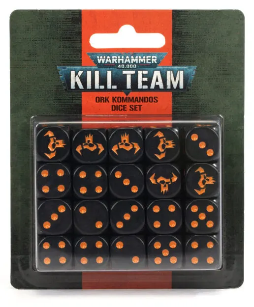 Games Workshop Kill Team: Ork Kommandos Dice Set