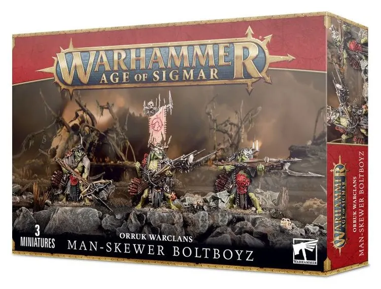 Orruk Warclans 3 Man-Skewer Boltboyz #3 Warhammer Sigmar 9708