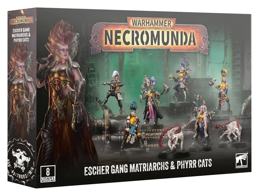 GW Necromunda Escher Matriarchs and Phyrr Cats