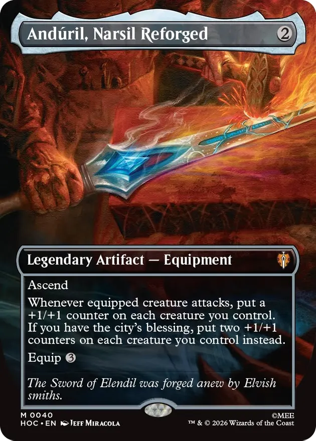Anduril, Narsil Reforged (Borderless) [The Hobbit: Eternal-Legal]