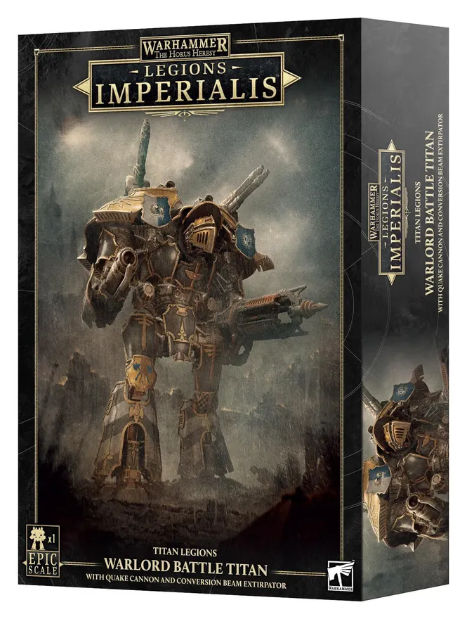 Games Workshop: Legions Imperialis - Warlord Titan With Quake Cannon and Conversion Beam Extirpator (03-108)
