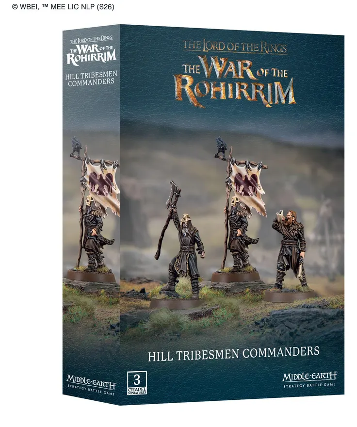 Games Workshop: Middle-Earth - Lord of the Rings - Strategy Battle Game - Hill Tribesmen Commanders (30-101)