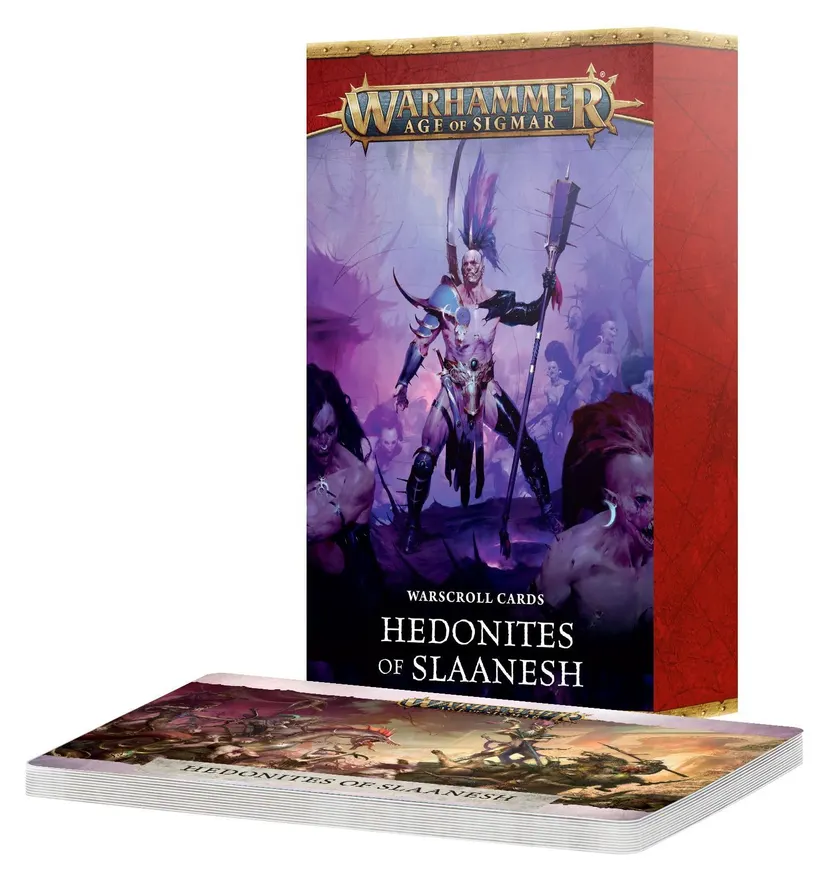 Games Workshop: Age of Sigmar - Hedonites of Slaanesh - Warscroll Cards (83-71)