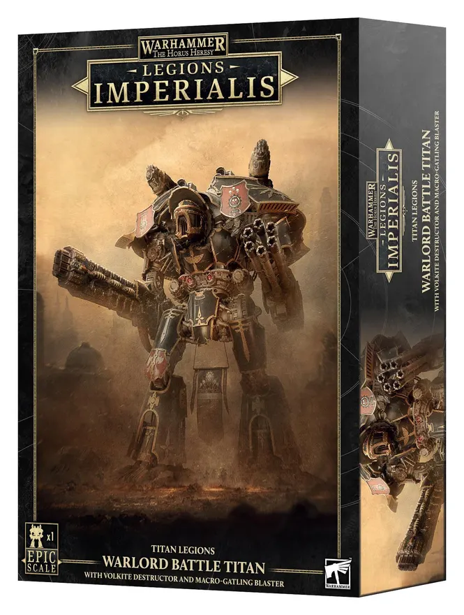 Games Workshop: Legions Imperialis - Warlord Titan with Volkite Destructor and Macro-Gatling Blaster (03-109)
