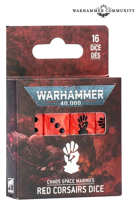 Chaos Space Marines Red Corsairs- Dice