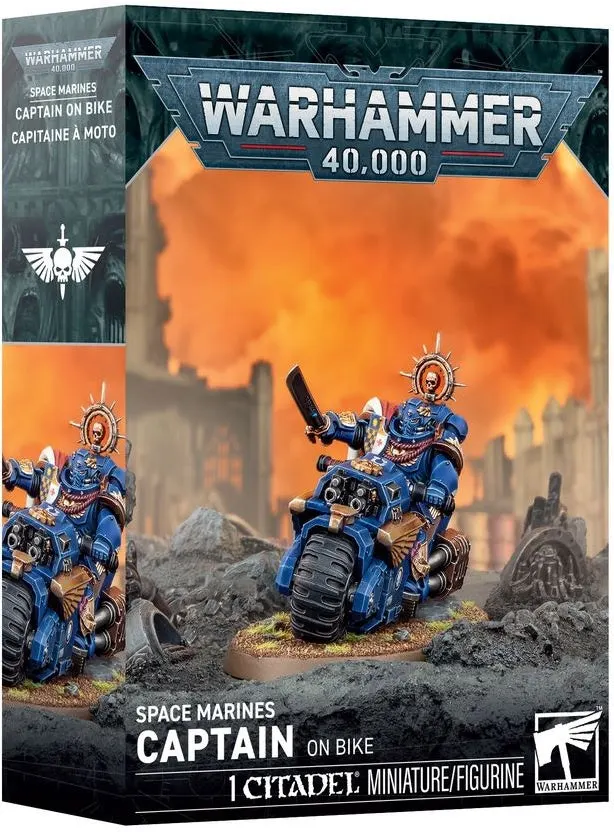 Space Marines Captain on Bike
