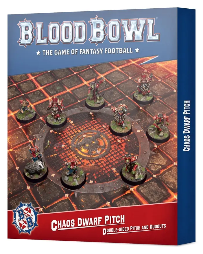 Blood Bowl Chaos Dwarf Team Pitch & Dugouts