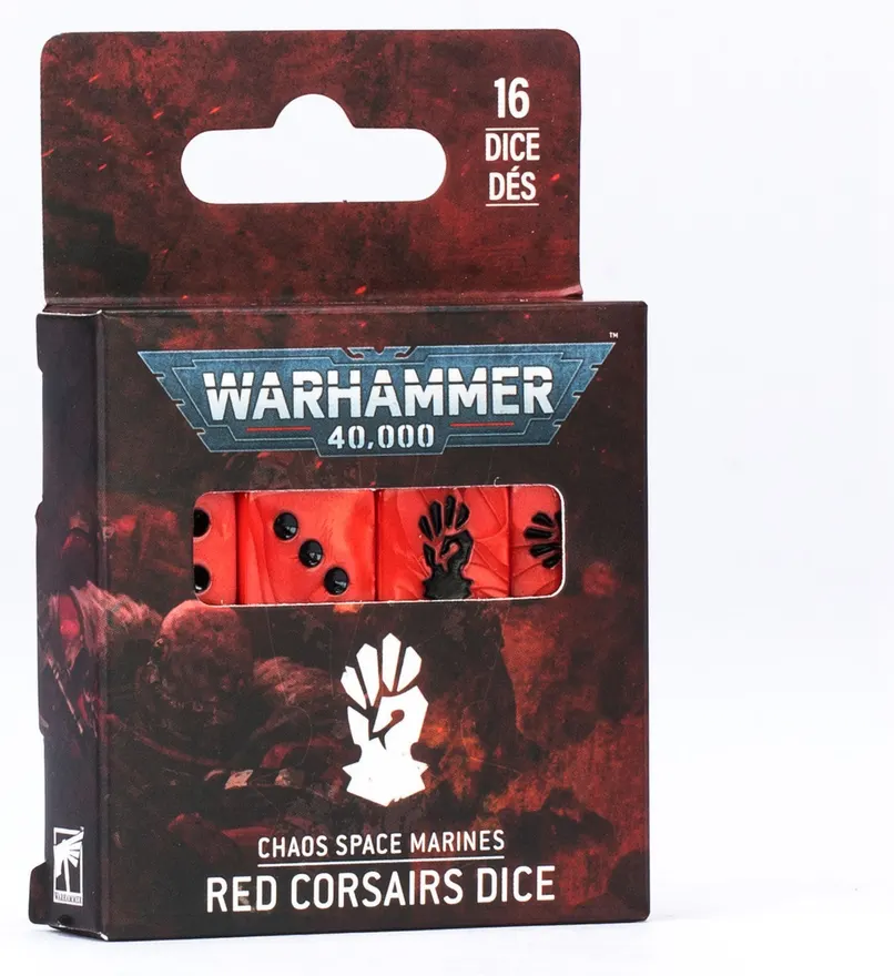 Warhammer 40k Chaos Space Marines: Red Corsairs Dice