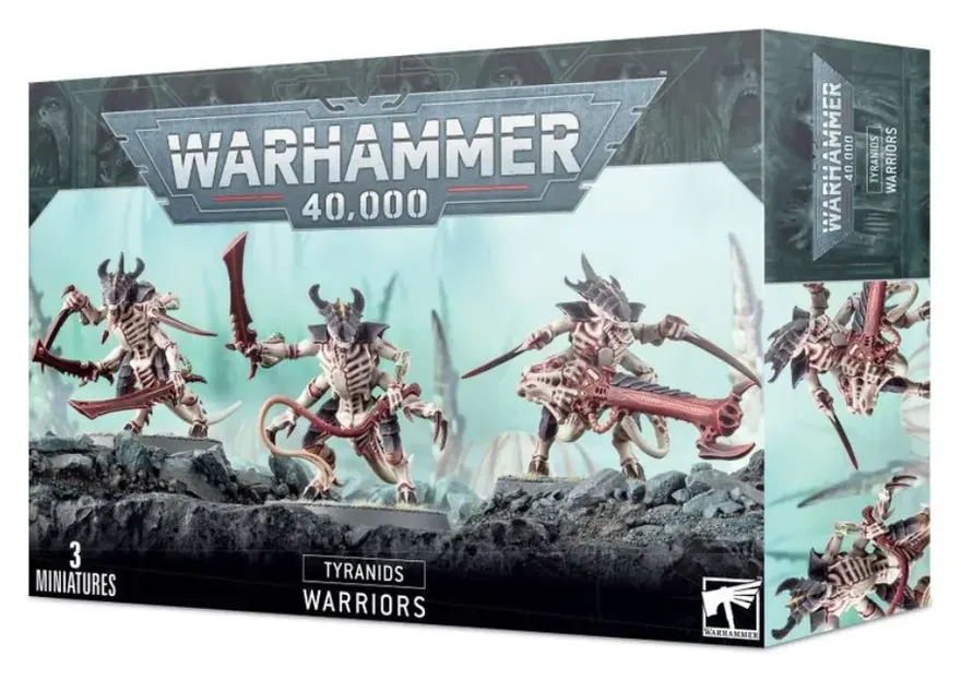 Warhammer 40K Tyranids Guerreros Tiránidos 3 Miniaturas