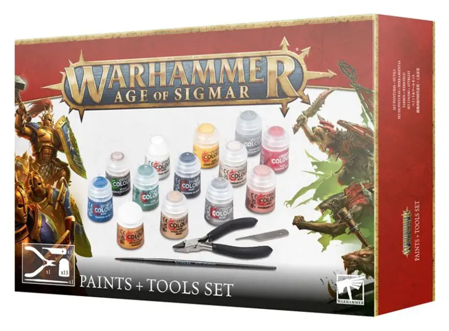 Warhammer Age of Sigmar Pinturas + Set de herramientas