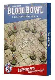 BRETONNIAN PITCH & DUGOUTS campo e panchine a doppia faccia IN INGLESE set di accessori BLOOD BOWL età 12+