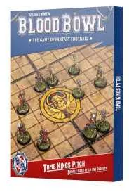 TOMB KINGS PITCH & DUGOUTS campo e panchine a doppia faccia IN INGLESE set di accessori BLOOD BOWL età 12+